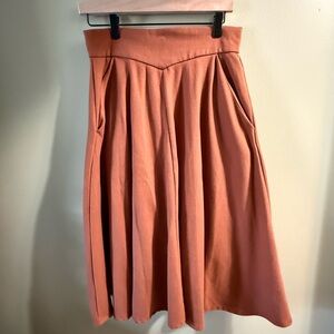 Chicwish Coral A-Line Skirt